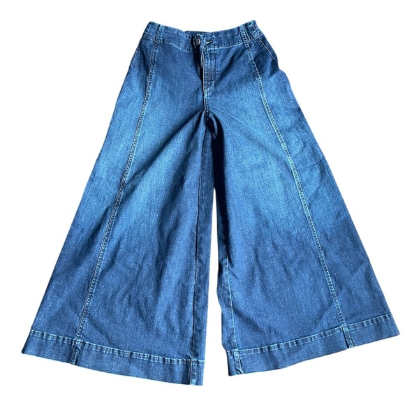 Maeve Flare Medium Blue Denim Jeans - Picture 1 of 10